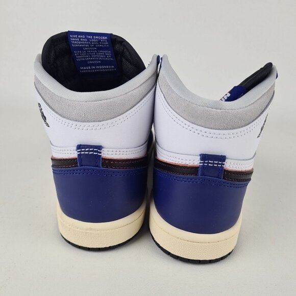 Air Jordan 1 Retro High OG PS White Black Leather Sneakers Size 3Y - Picture 5 of 9